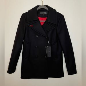 Rag & Bone Women’s Salute Nella Peacoat Jacket Black Size 2 NWT